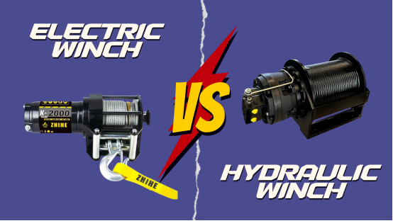 Zhihe’s hydraulic winch vs electric winch