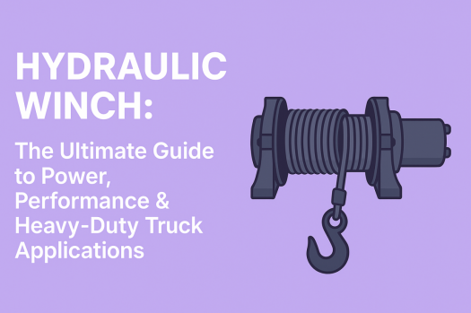 Image showing a winch graphic titled “A hydraulic winch guide.”