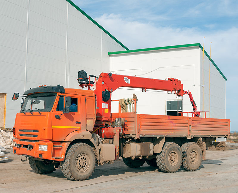 Winch Installed on a Truck