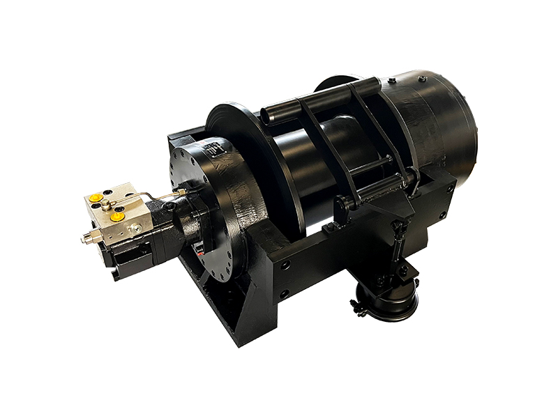 compact hydraulic winch