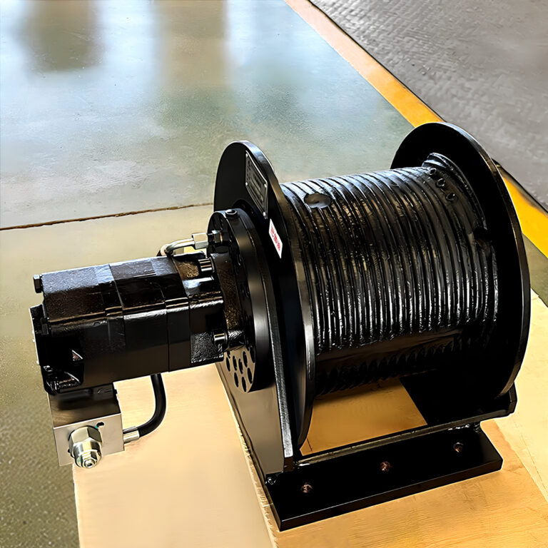 A Hydraulic Winch by ZHIHE for Crane Mounting